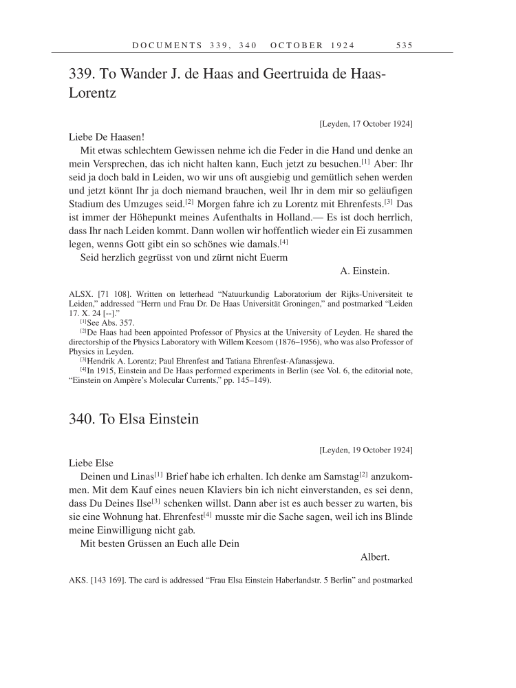 Volume 14: The Berlin Years: Writings & Correspondence, April 1923-May 1925 page 535