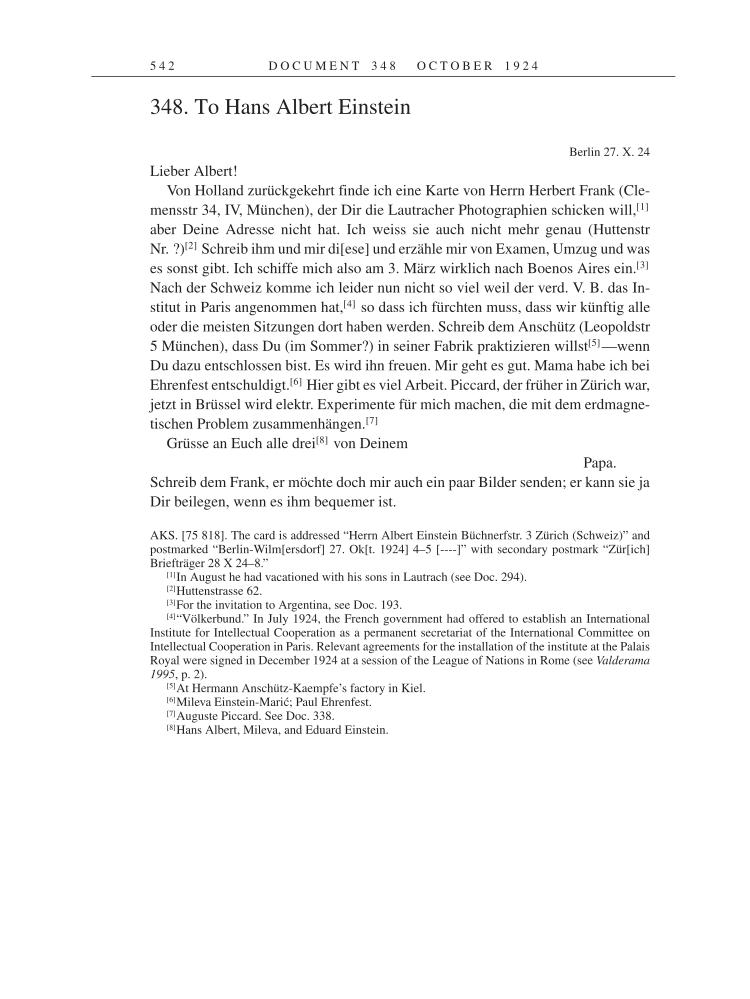 Volume 14: The Berlin Years: Writings & Correspondence, April 1923-May 1925 page 542