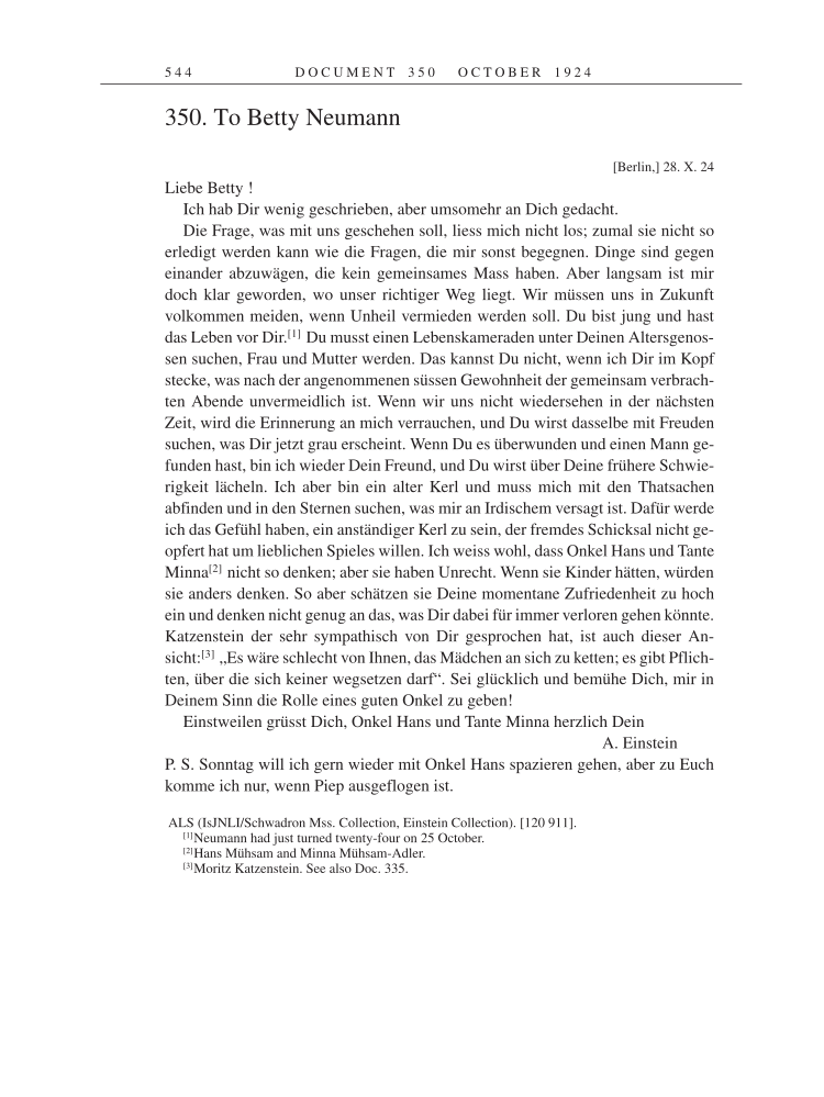 Volume 14: The Berlin Years: Writings & Correspondence, April 1923-May 1925 page 544
