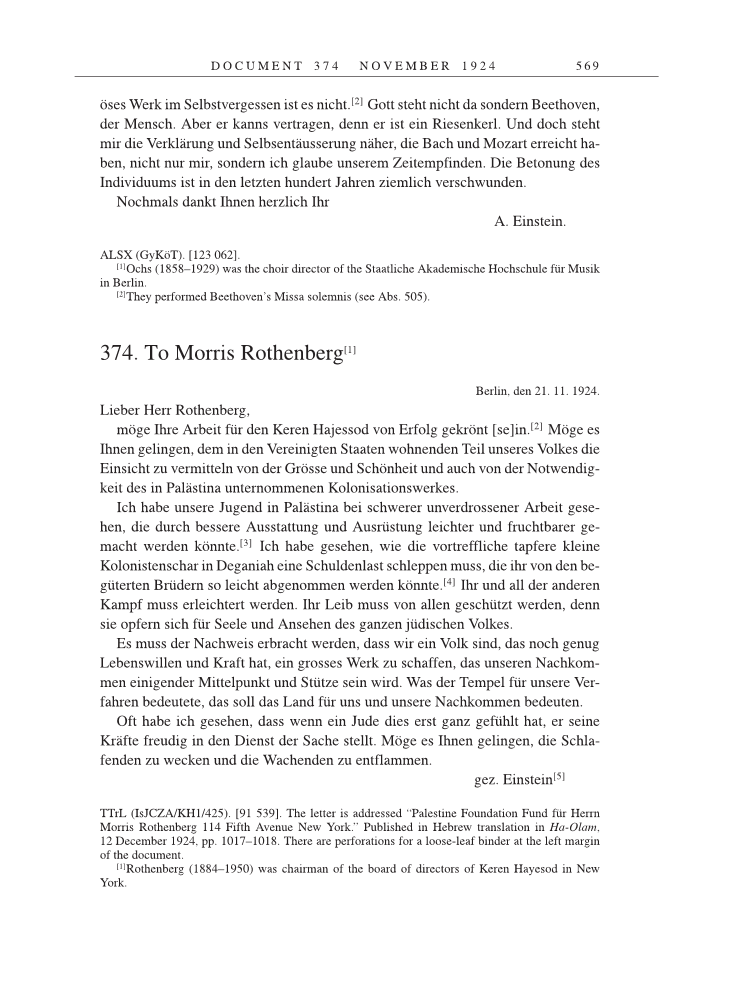 Volume 14: The Berlin Years: Writings & Correspondence, April 1923-May 1925 page 569