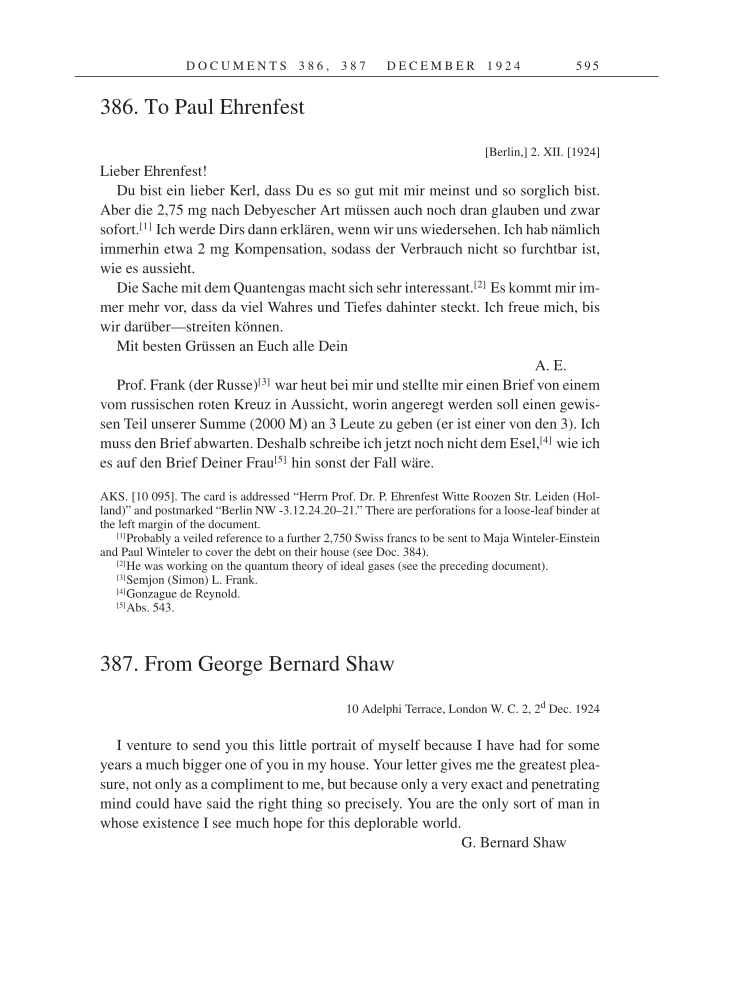 Volume 14: The Berlin Years: Writings & Correspondence, April 1923-May 1925 page 595