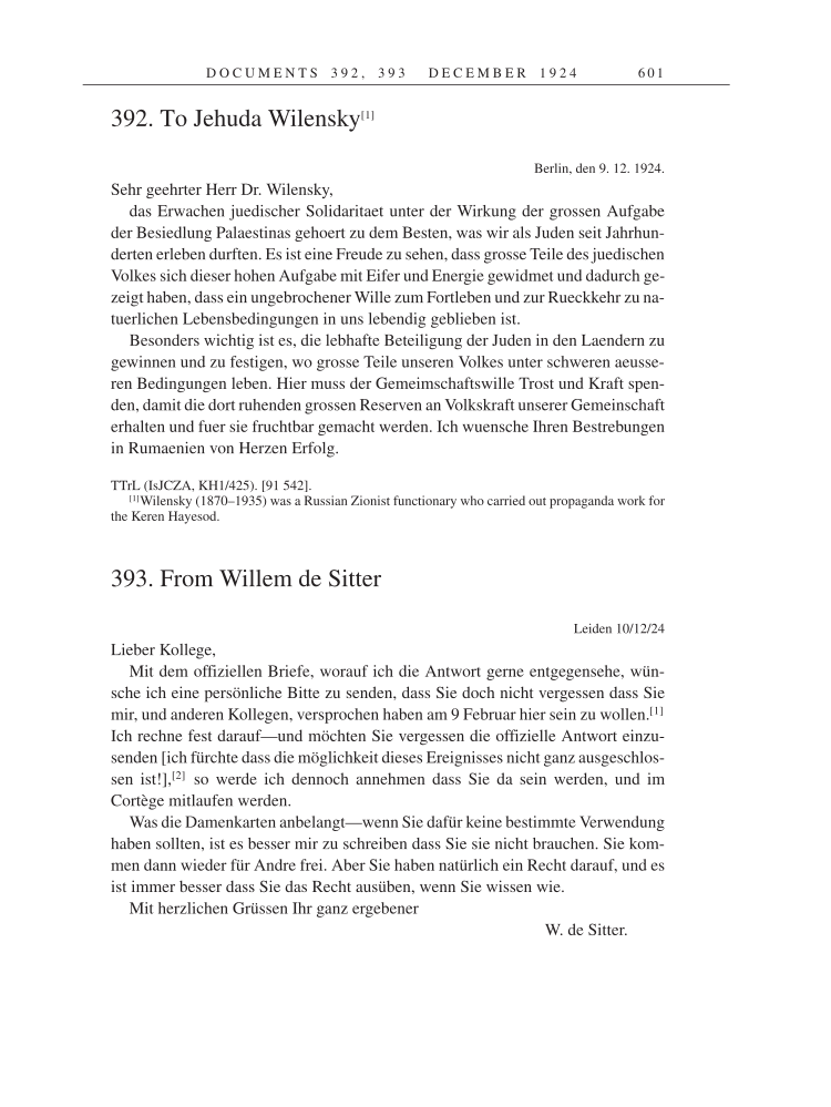 Volume 14: The Berlin Years: Writings & Correspondence, April 1923-May 1925 page 601