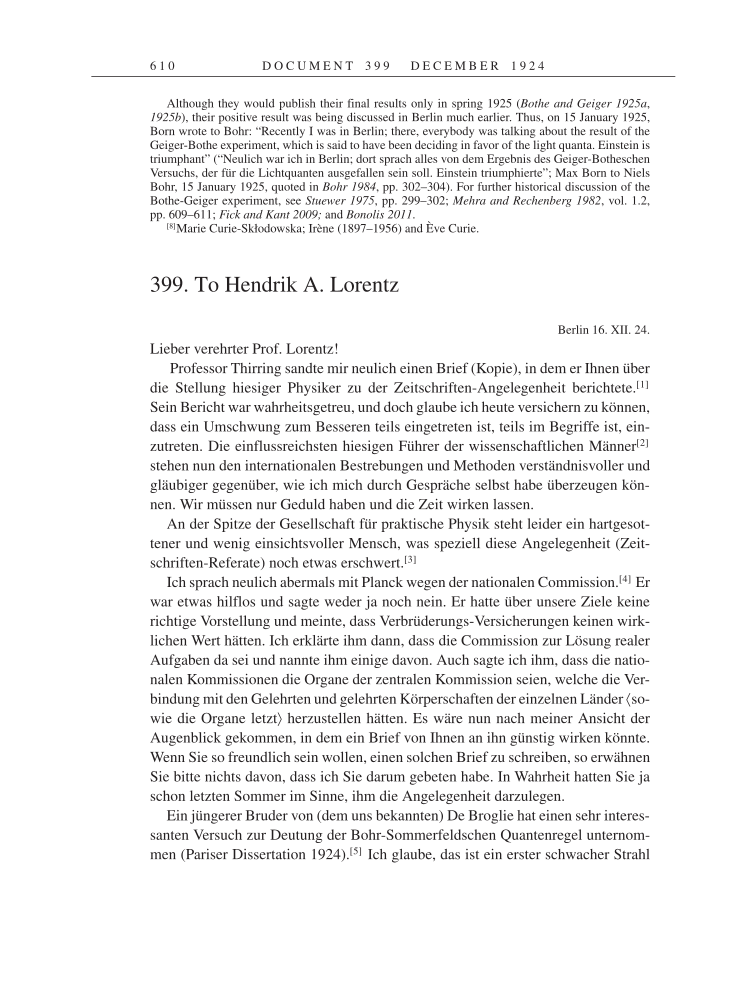 Volume 14: The Berlin Years: Writings & Correspondence, April 1923-May 1925 page 610