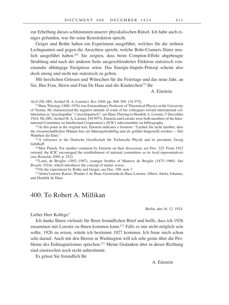 Volume 14: The Berlin Years: Writings & Correspondence, April 1923-May 1925 page 611
