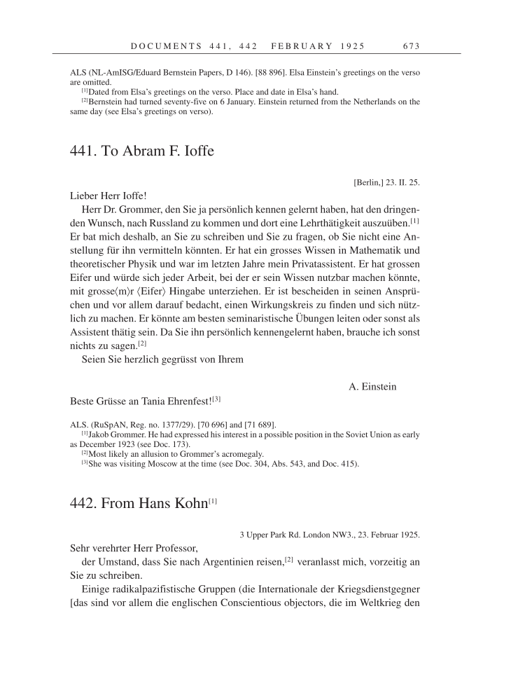 Volume 14: The Berlin Years: Writings & Correspondence, April 1923-May 1925 page 673