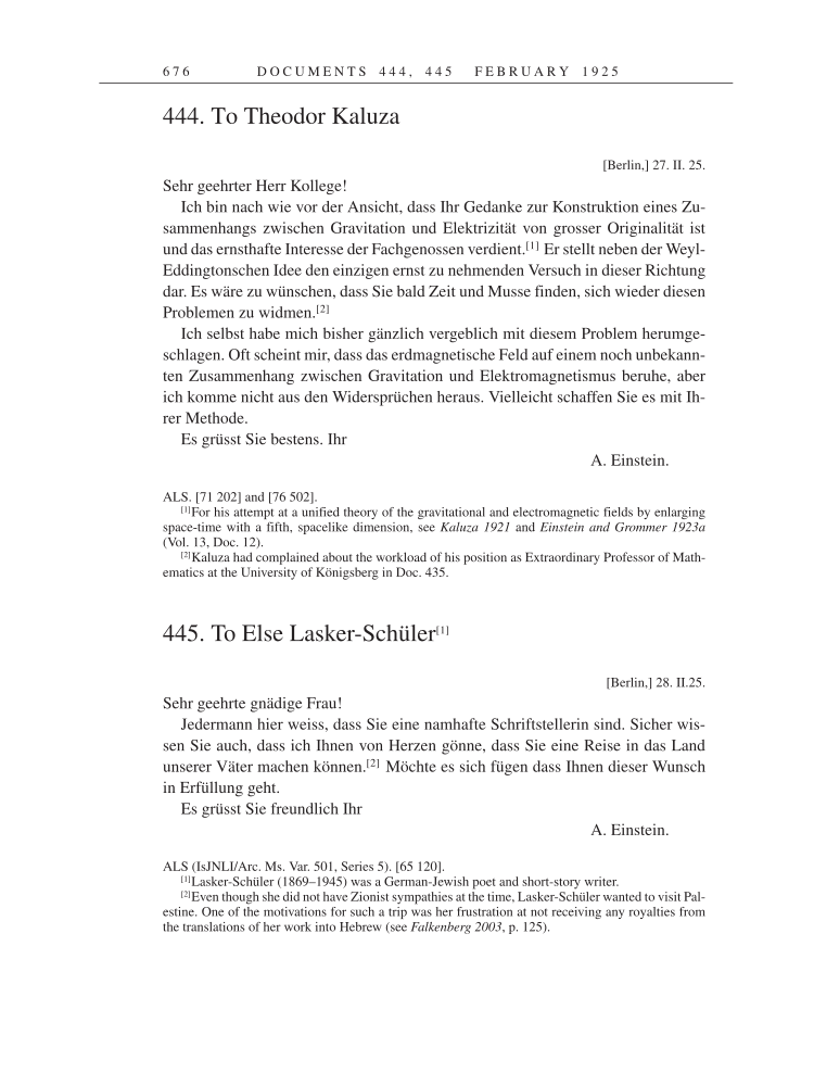 Volume 14: The Berlin Years: Writings & Correspondence, April 1923-May 1925 page 676