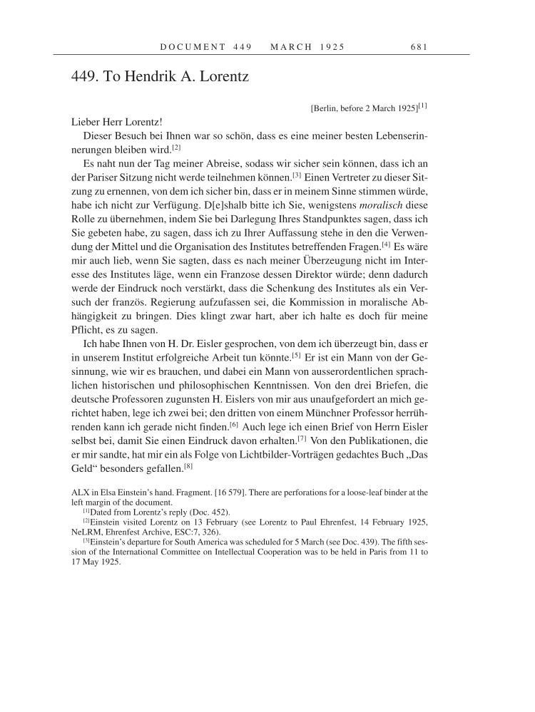 Volume 14: The Berlin Years: Writings & Correspondence, April 1923-May 1925 page 681