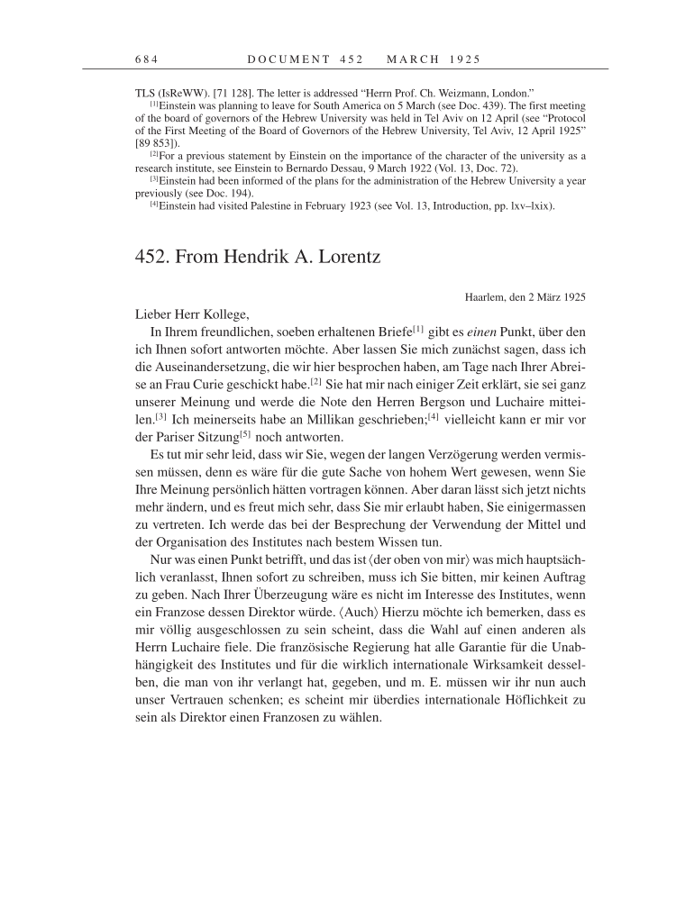 Volume 14: The Berlin Years: Writings & Correspondence, April 1923-May 1925 page 684