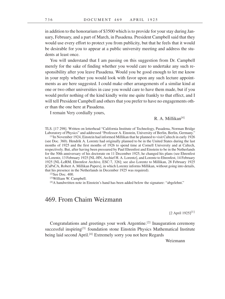 Volume 14: The Berlin Years: Writings & Correspondence, April 1923-May 1925 page 736