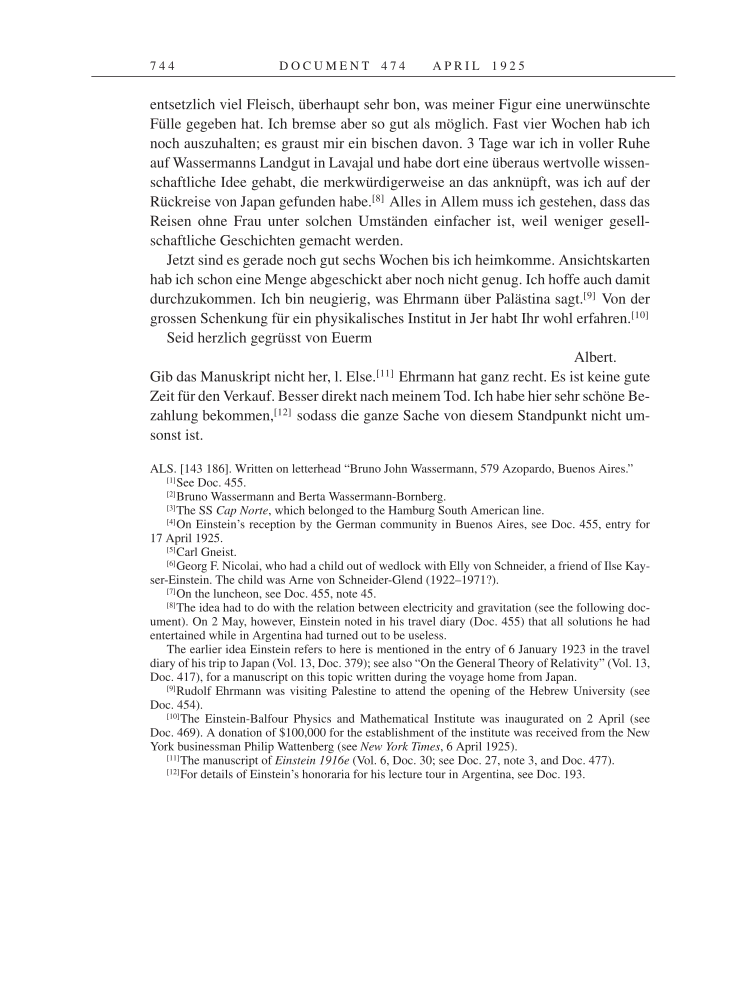 Volume 14: The Berlin Years: Writings & Correspondence, April 1923-May 1925 page 744