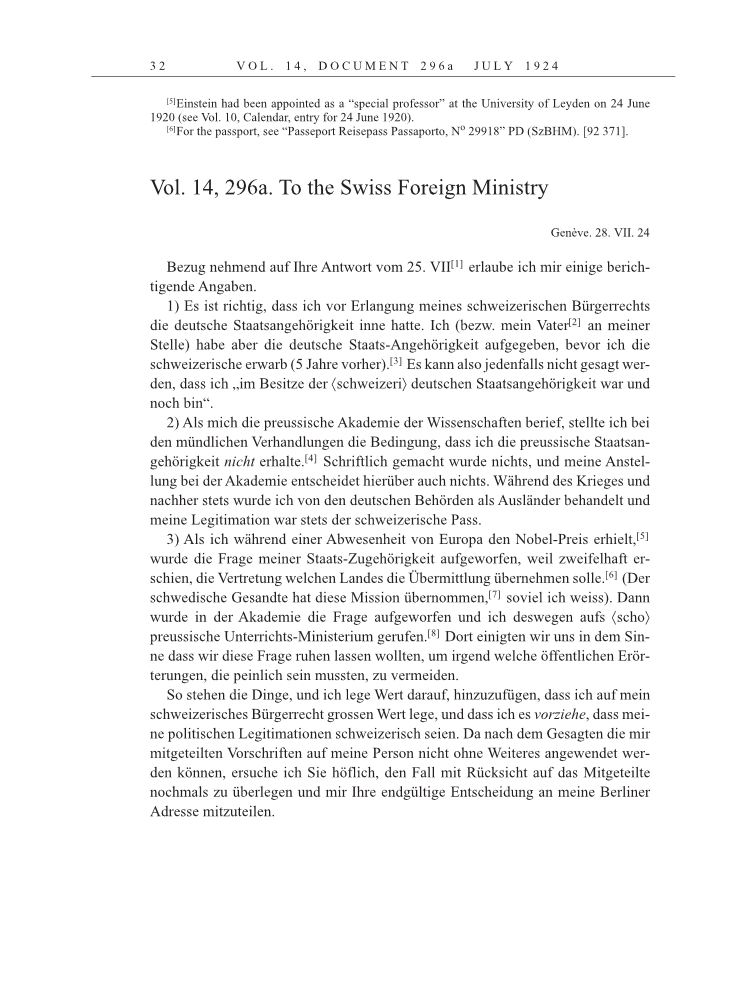 Volume 15: The Berlin Years: Writings & Correspondence, June 1925-May 1927 page 32