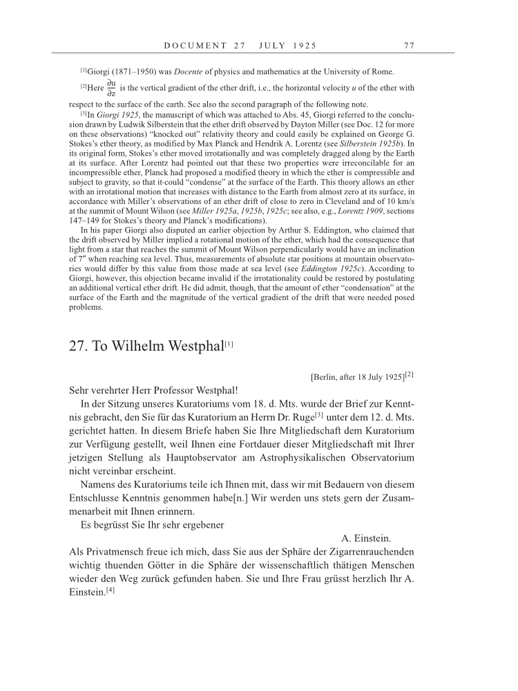 Volume 15: The Berlin Years: Writings & Correspondence, June 1925-May 1927 page 77