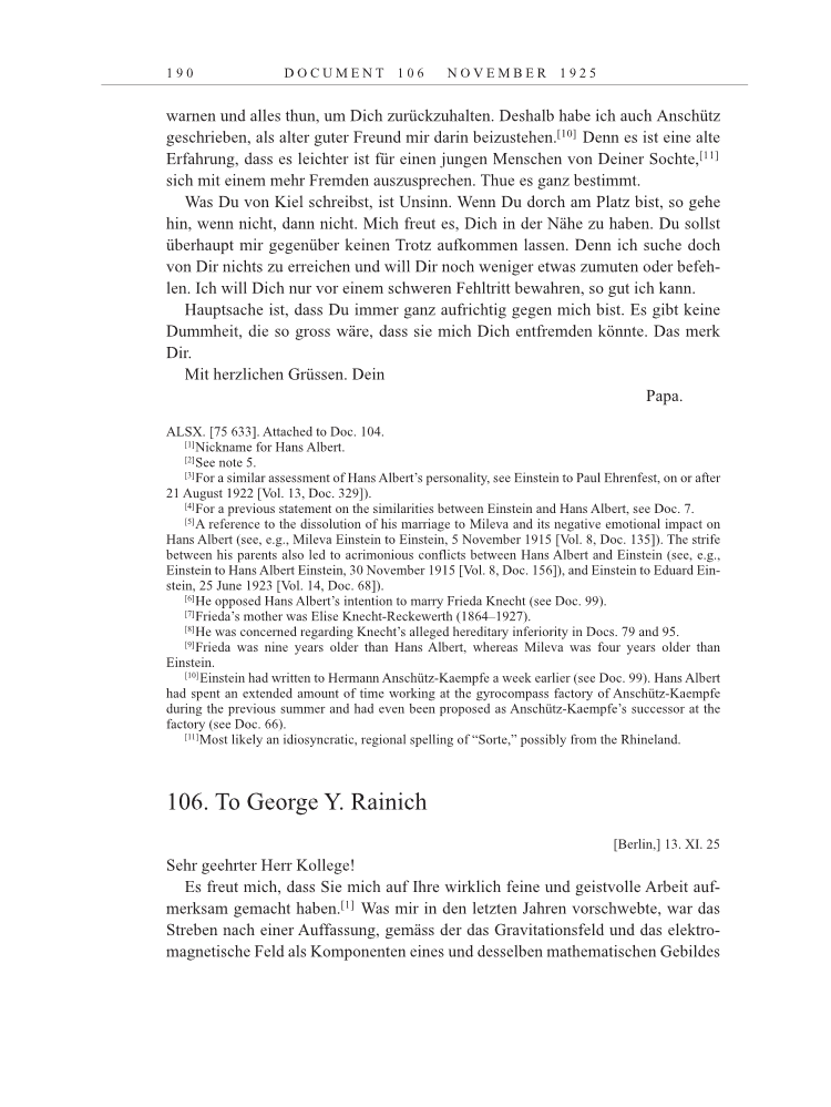 Volume 15: The Berlin Years: Writings & Correspondence, June 1925-May 1927 page 190