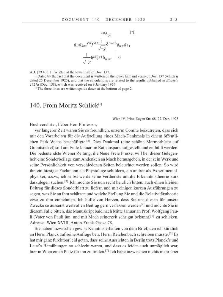 Volume 15: The Berlin Years: Writings & Correspondence, June 1925-May 1927 page 245