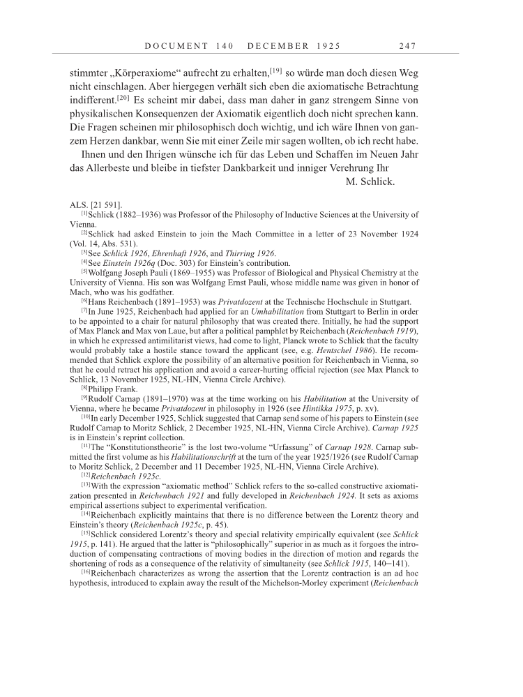Volume 15: The Berlin Years: Writings & Correspondence, June 1925-May 1927 page 247