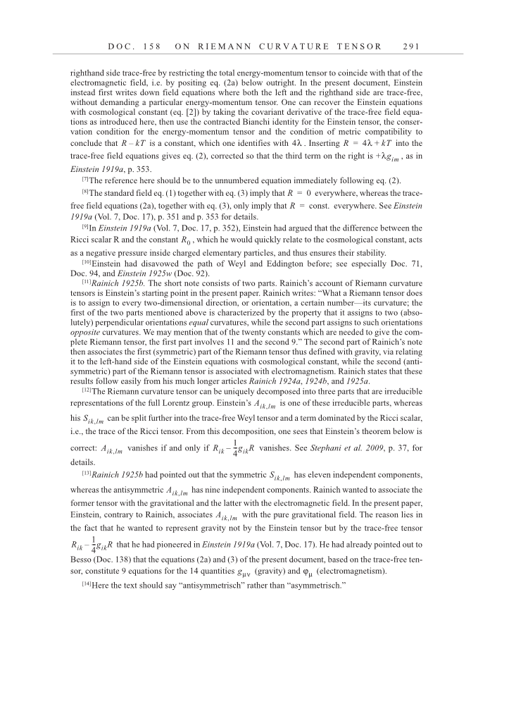 Volume 15: The Berlin Years: Writings & Correspondence, June 1925-May 1927 page 291