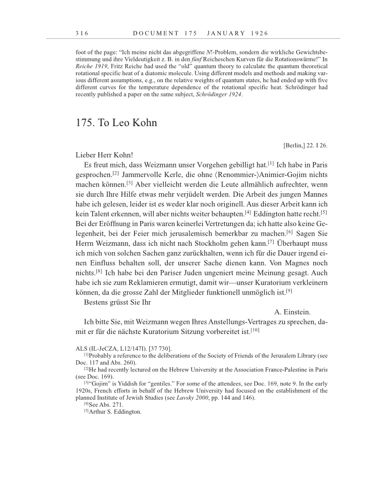 Volume 15: The Berlin Years: Writings & Correspondence, June 1925-May 1927 page 316