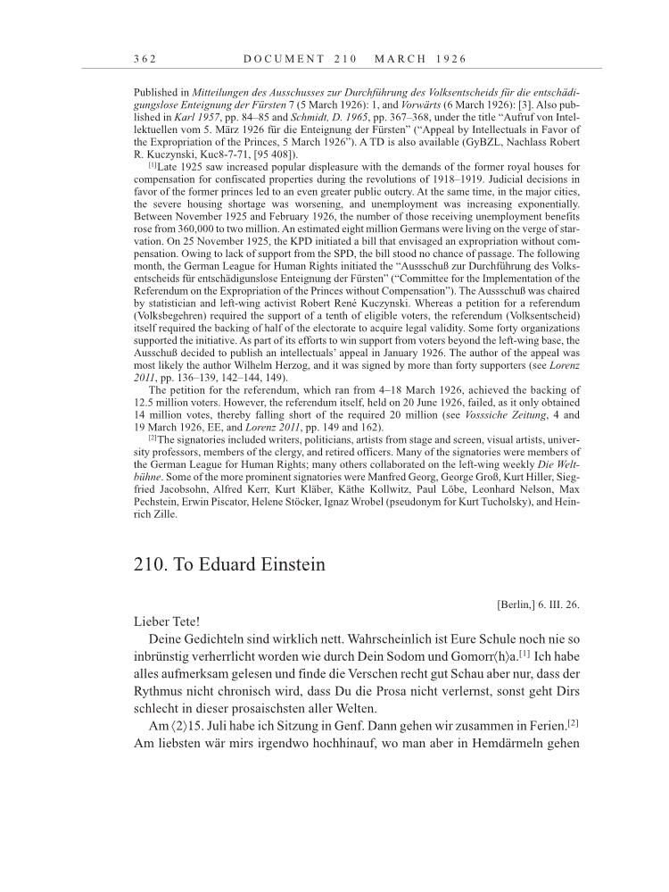 Volume 15: The Berlin Years: Writings & Correspondence, June 1925-May 1927 page 362