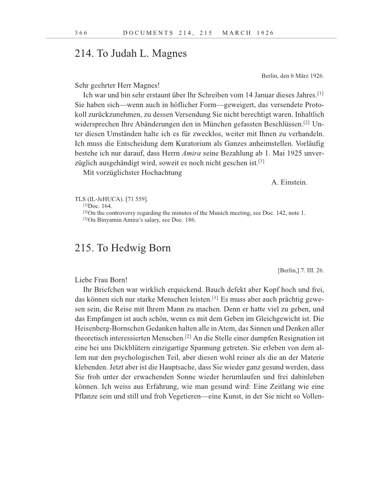 Volume 15: The Berlin Years: Writings & Correspondence, June 1925-May 1927 page 366