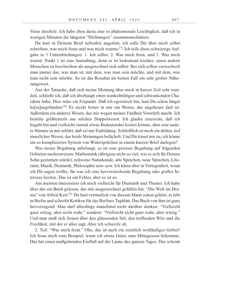 Volume 15: The Berlin Years: Writings & Correspondence, June 1925-May 1927 page 407