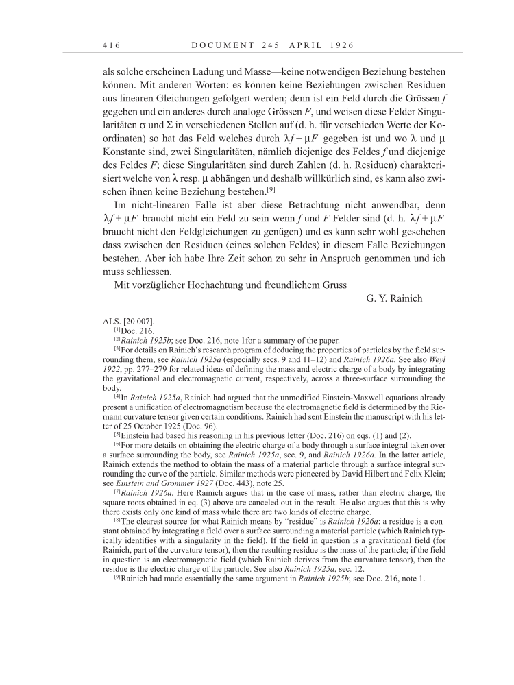 Volume 15: The Berlin Years: Writings & Correspondence, June 1925-May 1927 page 416