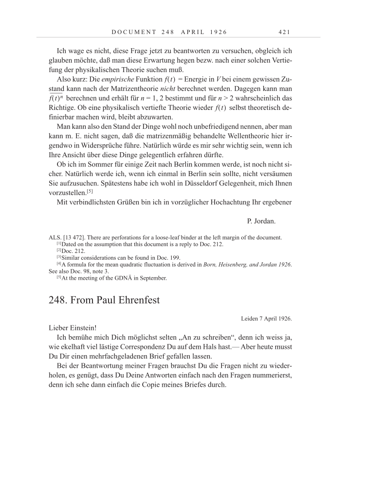 Volume 15: The Berlin Years: Writings & Correspondence, June 1925-May 1927 page 421