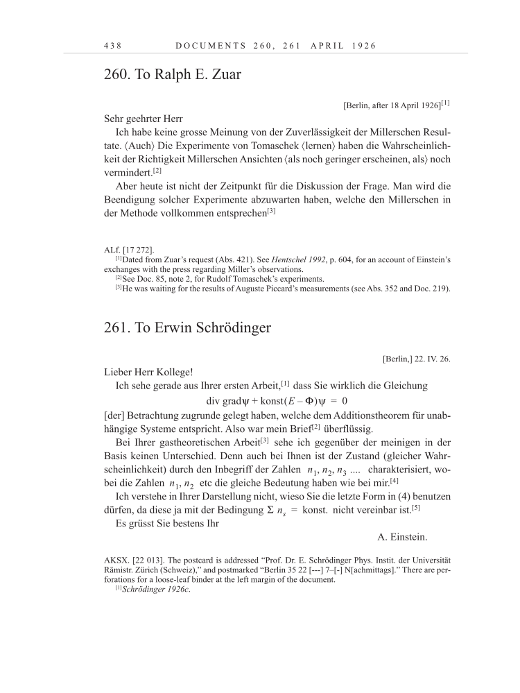 Volume 15: The Berlin Years: Writings & Correspondence, June 1925-May 1927 page 438