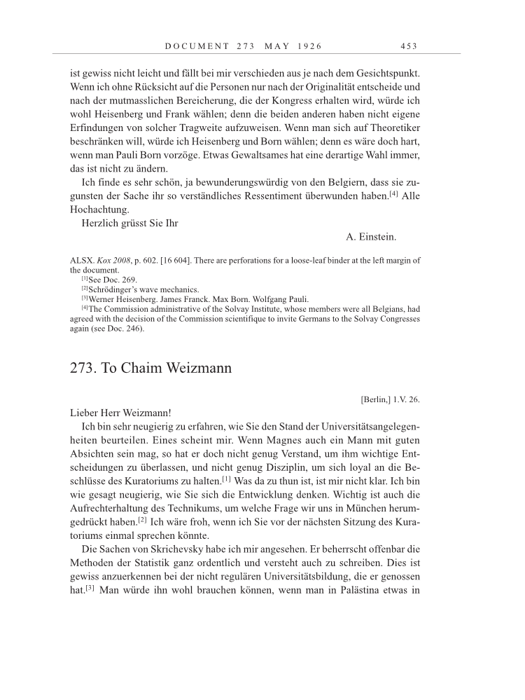 Volume 15: The Berlin Years: Writings & Correspondence, June 1925-May 1927 page 453