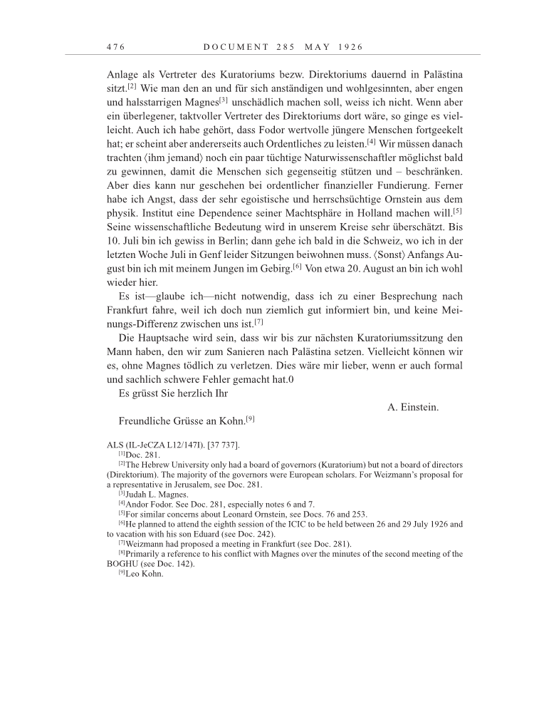 Volume 15: The Berlin Years: Writings & Correspondence, June 1925-May 1927 page 476