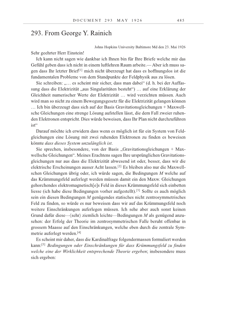 Volume 15: The Berlin Years: Writings & Correspondence, June 1925-May 1927 page 485