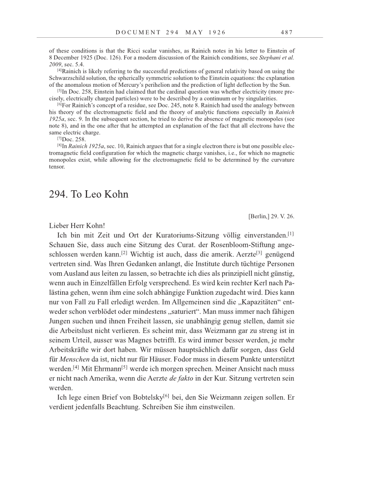 Volume 15: The Berlin Years: Writings & Correspondence, June 1925-May 1927 page 487