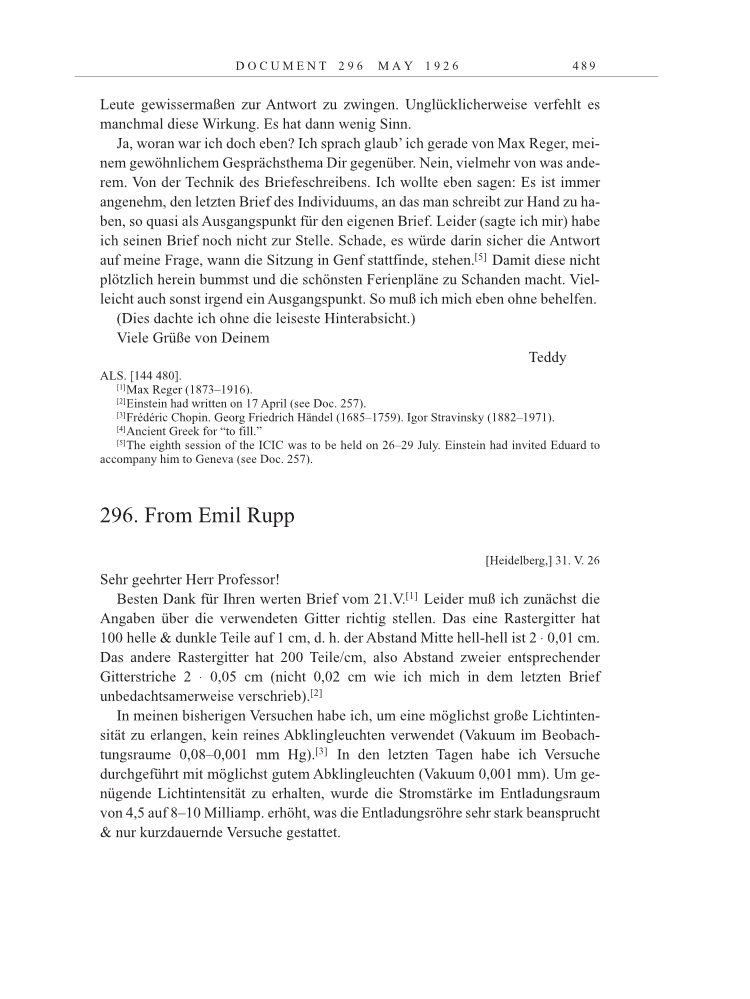 Volume 15: The Berlin Years: Writings & Correspondence, June 1925-May 1927 page 489