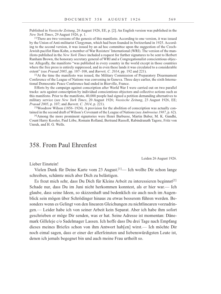 Volume 15: The Berlin Years: Writings & Correspondence, June 1925-May 1927 page 569