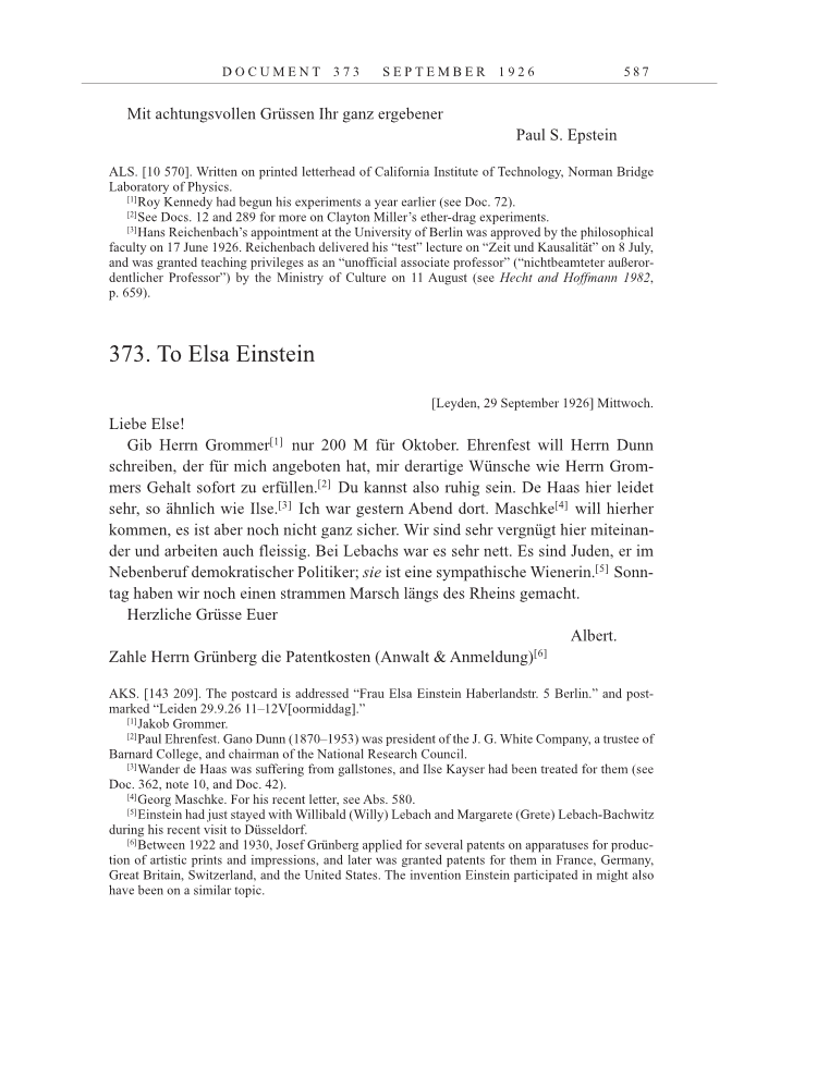 Volume 15: The Berlin Years: Writings & Correspondence, June 1925-May 1927 page 587