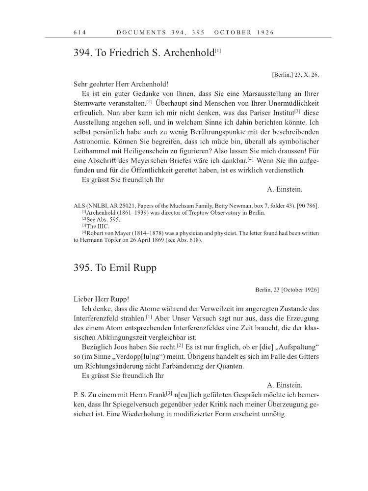 Volume 15: The Berlin Years: Writings & Correspondence, June 1925-May 1927 page 614