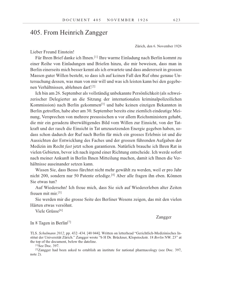 Volume 15: The Berlin Years: Writings & Correspondence, June 1925-May 1927 page 623