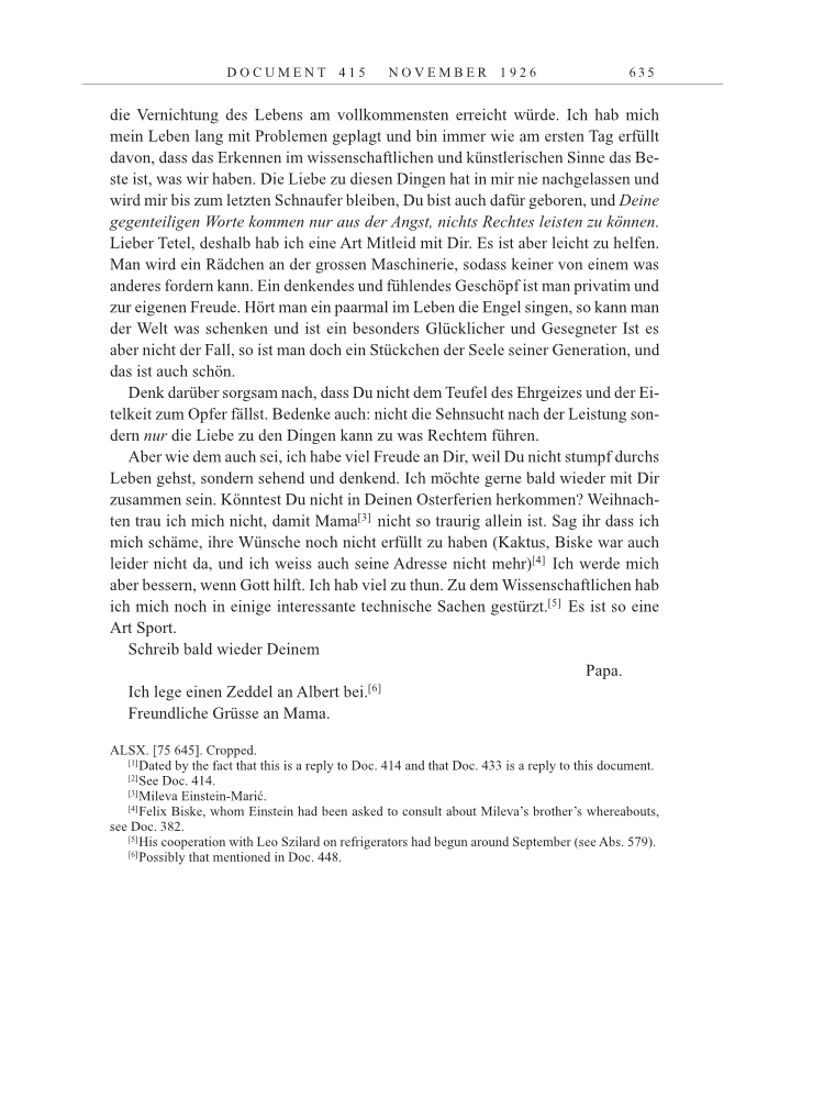 Volume 15: The Berlin Years: Writings & Correspondence, June 1925-May 1927 page 635