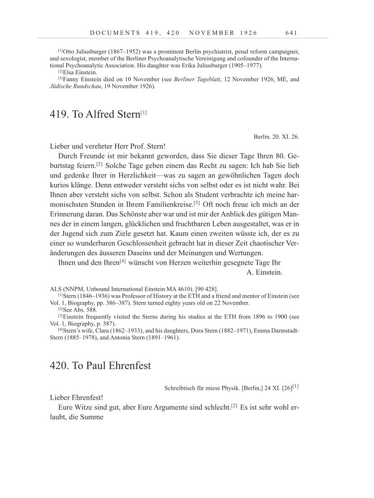 Volume 15: The Berlin Years: Writings & Correspondence, June 1925-May 1927 page 641