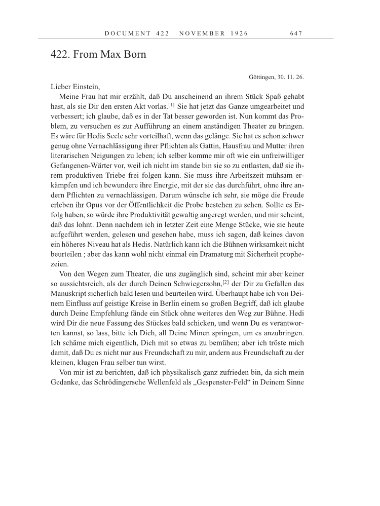 Volume 15: The Berlin Years: Writings & Correspondence, June 1925-May 1927 page 647