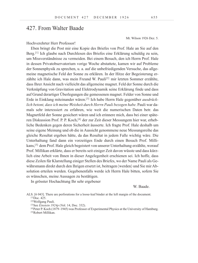 Volume 15: The Berlin Years: Writings & Correspondence, June 1925-May 1927 page 655