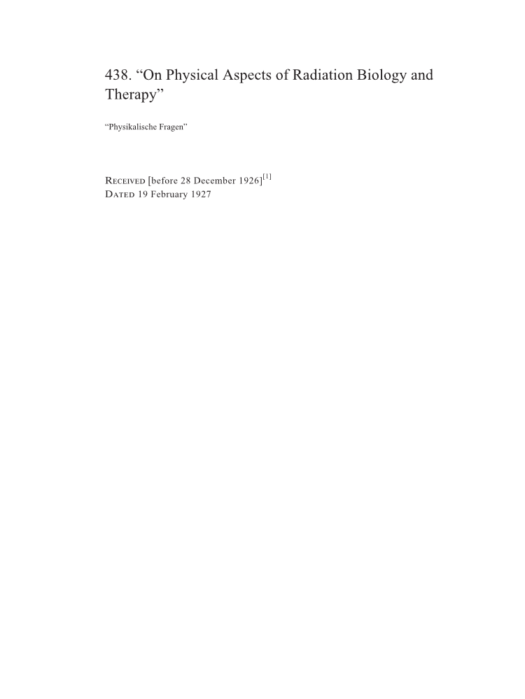 Volume 15: The Berlin Years: Writings & Correspondence, June 1925-May 1927 page 672