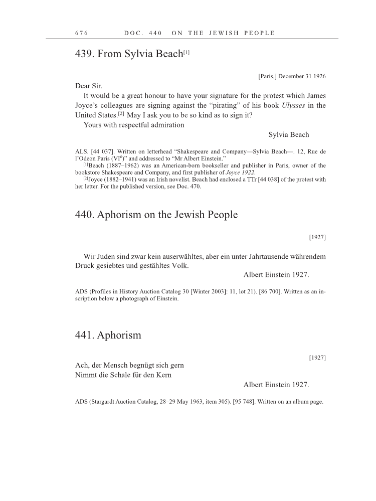 Volume 15: The Berlin Years: Writings & Correspondence, June 1925-May 1927 page 676