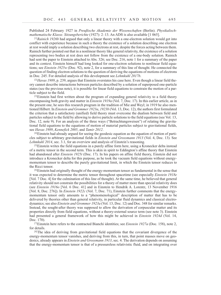 Volume 15: The Berlin Years: Writings & Correspondence, June 1925-May 1927 page 695