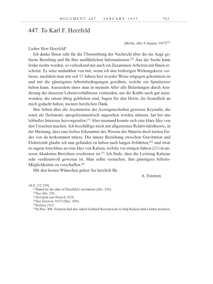 Volume 15: The Berlin Years: Writings & Correspondence, June 1925-May 1927 page 703