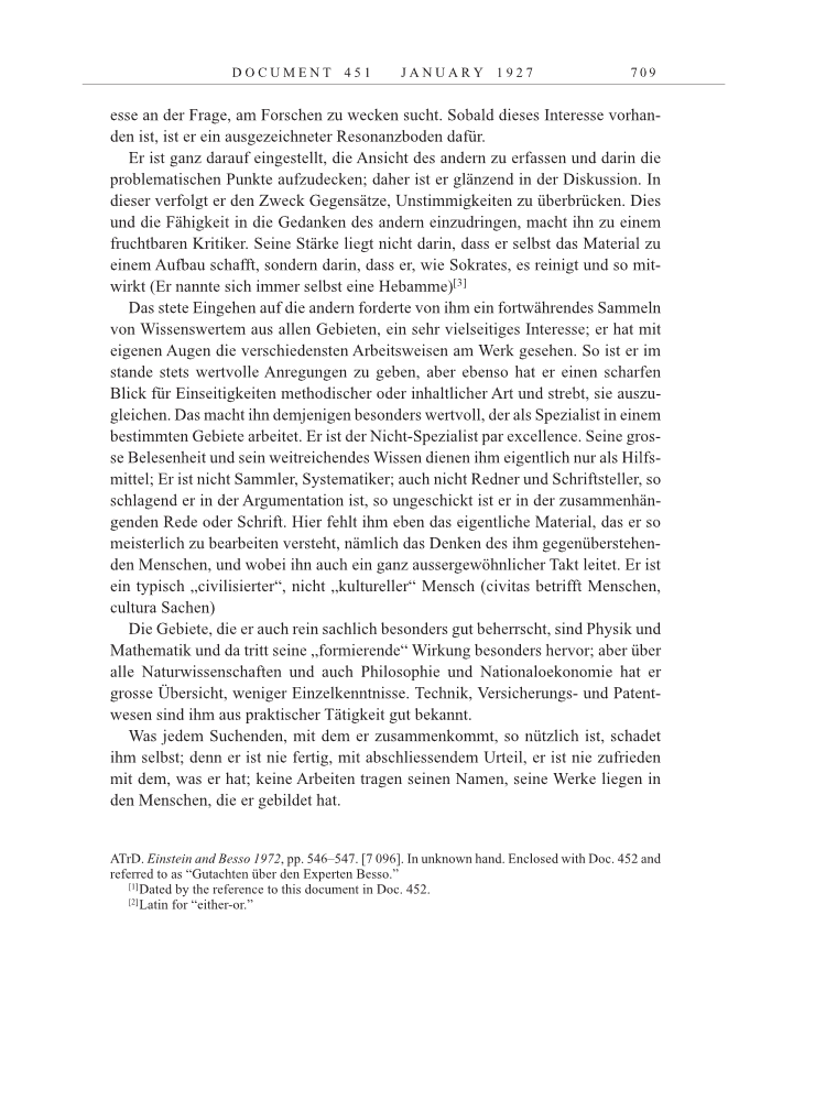 Volume 15: The Berlin Years: Writings & Correspondence, June 1925-May 1927 page 709