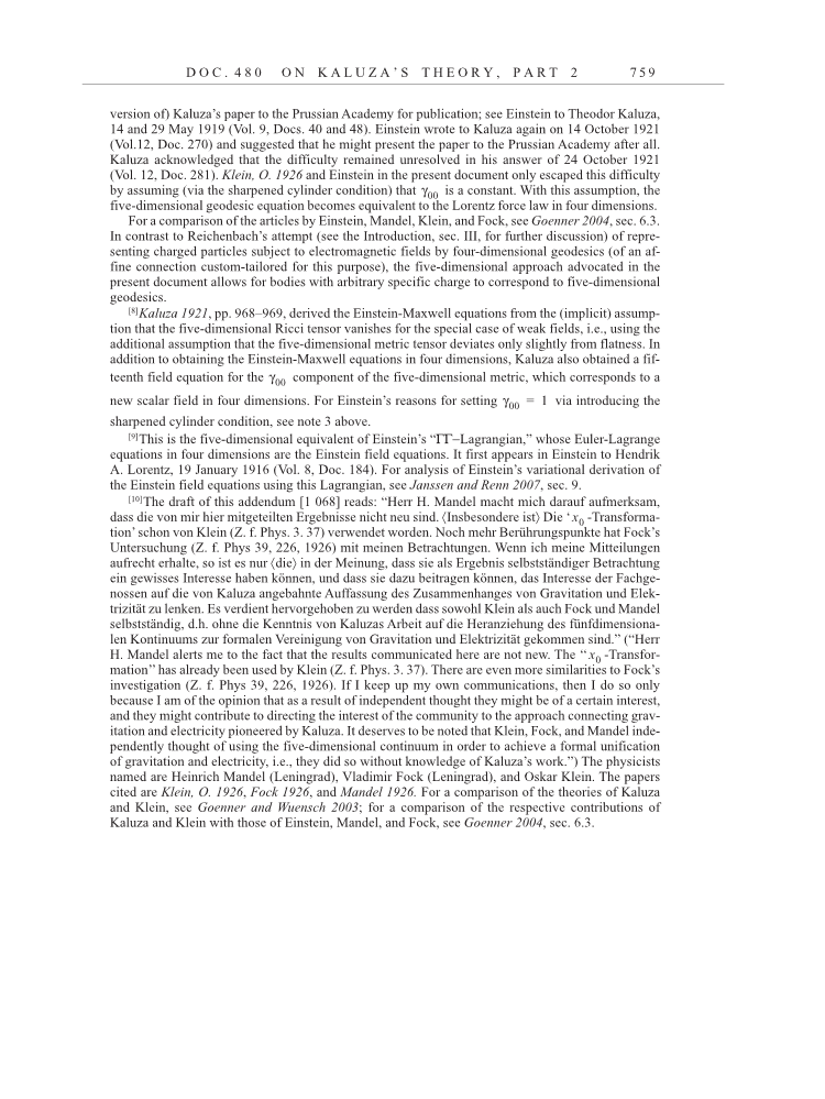 Volume 15: The Berlin Years: Writings & Correspondence, June 1925-May 1927 page 759