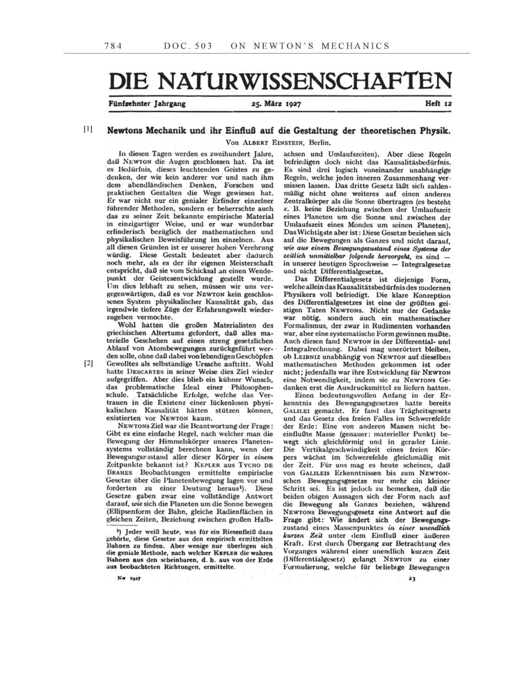 Volume 15: The Berlin Years: Writings & Correspondence, June 1925-May 1927 page 784