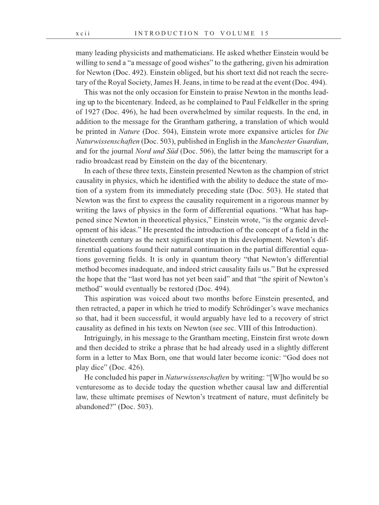 Volume 15: The Berlin Years: Writings & Correspondence, June 1925-May 1927 page xcii