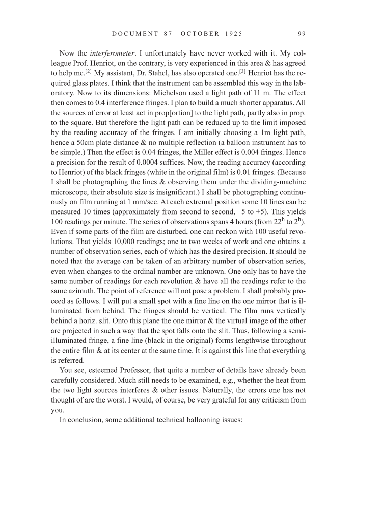 Volume 15: The Berlin Years: Writings & Correspondence, June 1925-May 1927 (English Translation Supplement) page 99