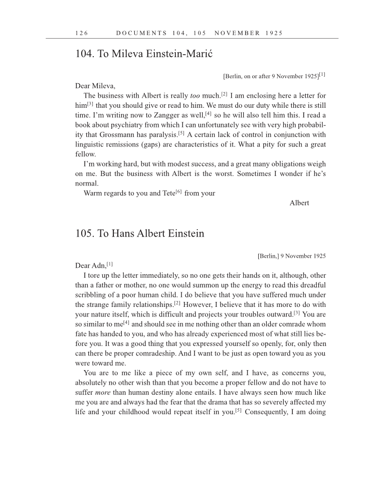 Volume 15: The Berlin Years: Writings & Correspondence, June 1925-May 1927 (English Translation Supplement) page 126